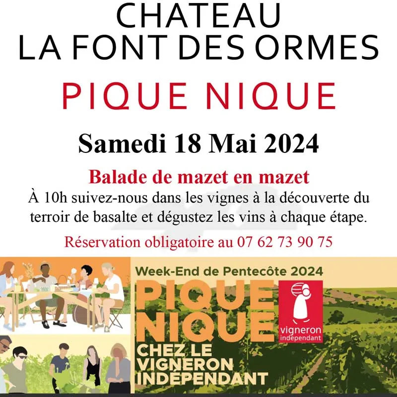 Pique nique pezenas vigneron independant