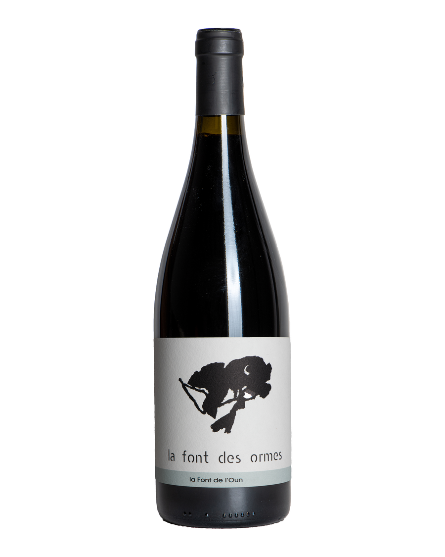 Bouteille de La Font de l’Oun 2019, vin rouge biologique IGP Pays de Caux