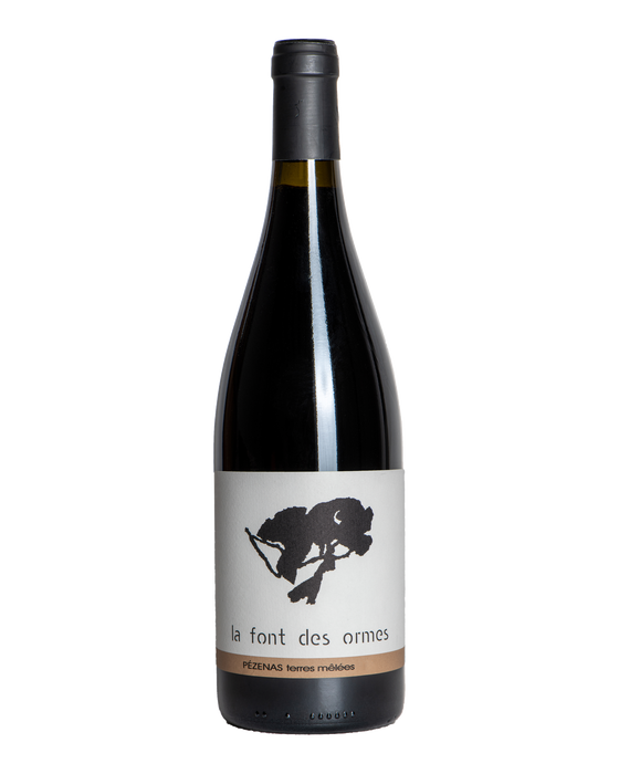Bouteille de Terres Mêlées 2016, AOP Languedoc Pézenas